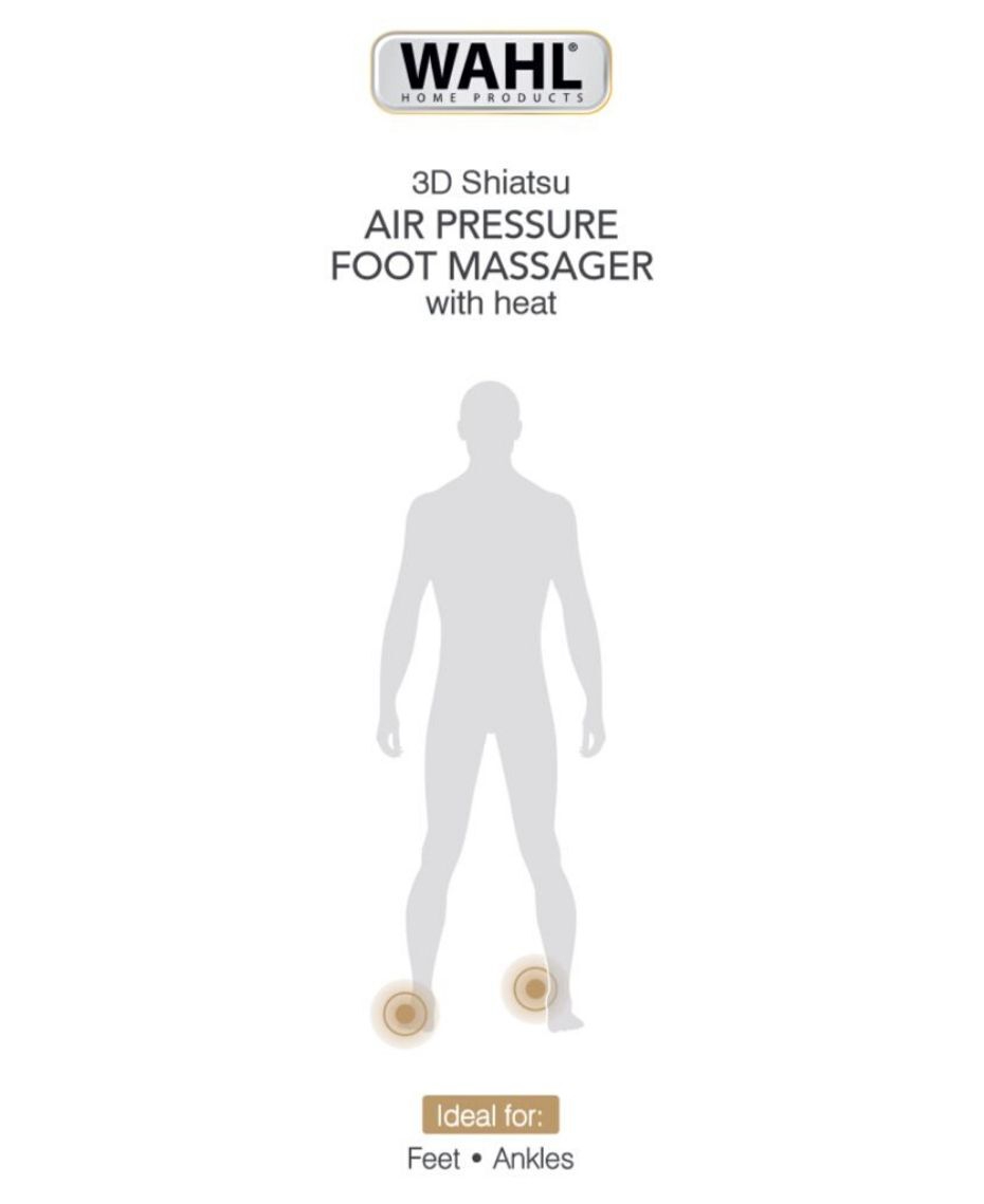 Wahl 3D Shiatsu Air Pressure Foot Massager with Heat Shaver Shop